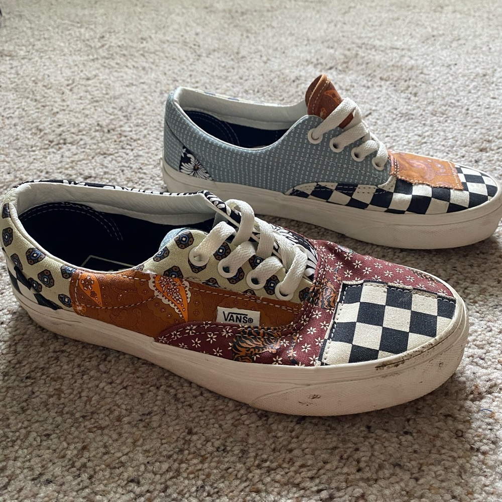 size 6 patchwork vans